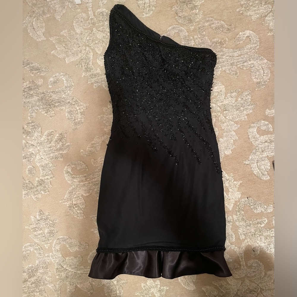 COCKTAIL FANCY BLACK DRESS